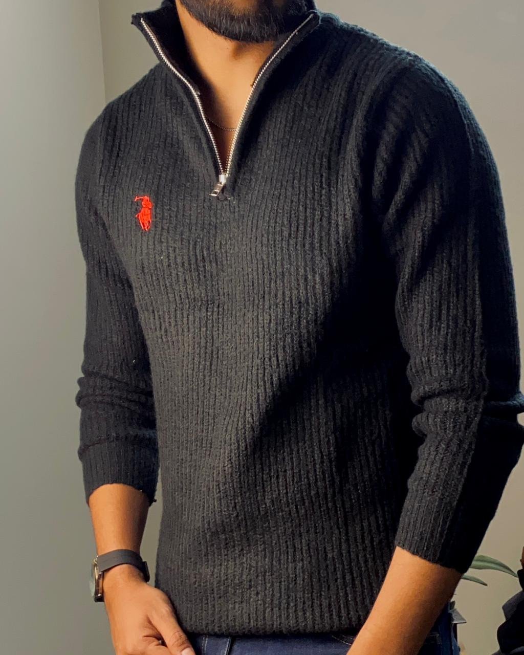 RALPH LAUREN HALF ZIPPER SWEATER - Image 3