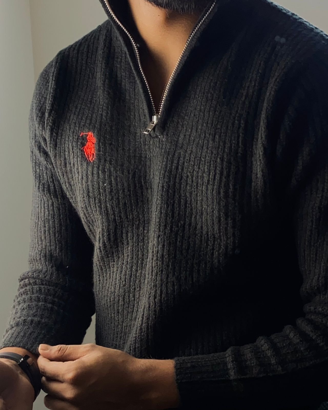 RALPH LAUREN HALF ZIPPER SWEATER - Image 5