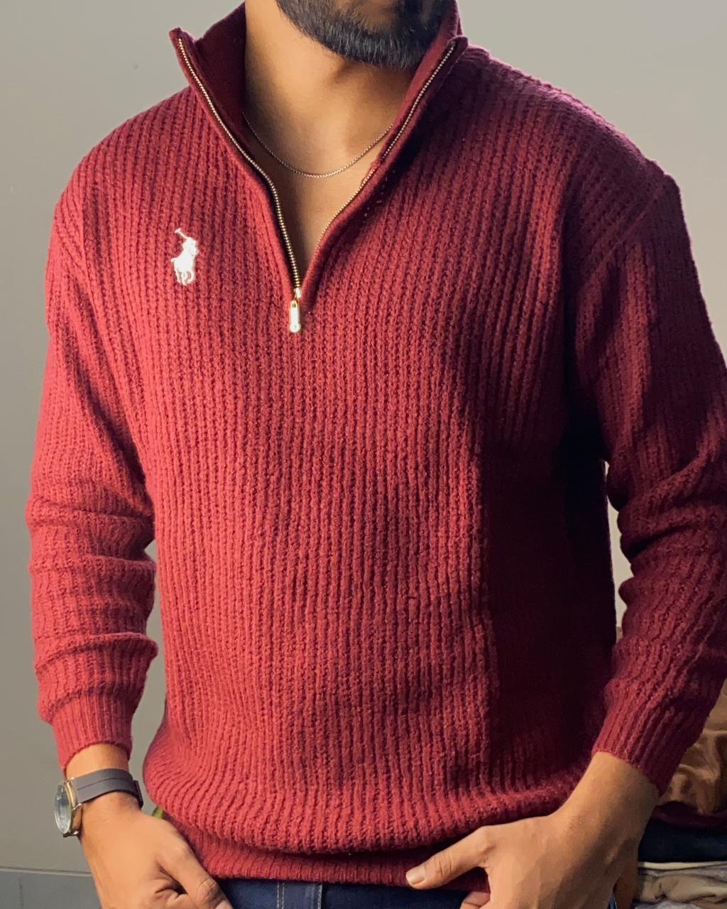 RALPH LAUREN HALF ZIPPER SWEATER