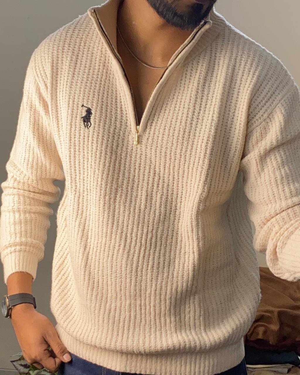 RALPH LAUREN HALF ZIPPER SWEATER - Image 2