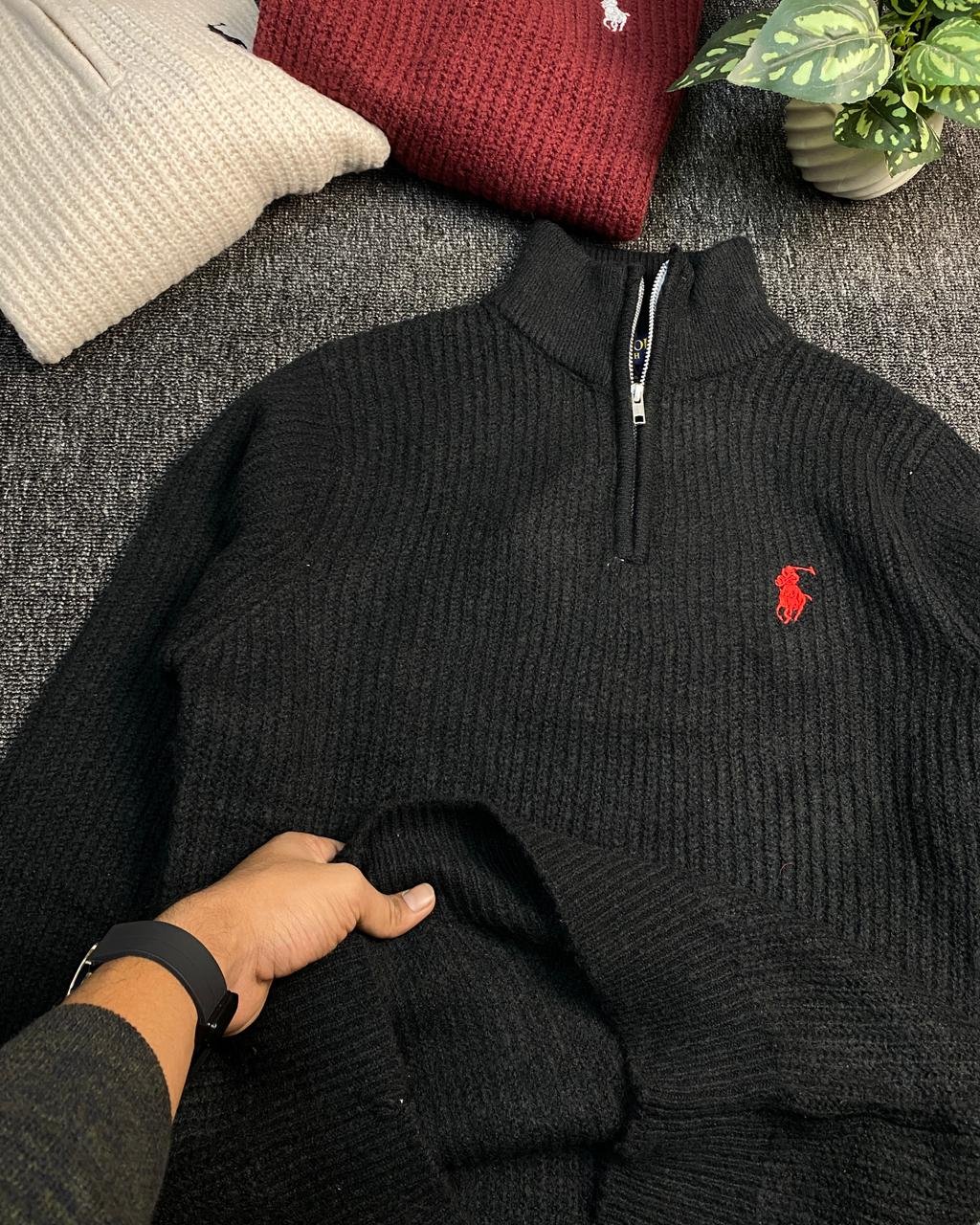 RALPH LAUREN HALF ZIPPER SWEATER - Image 10