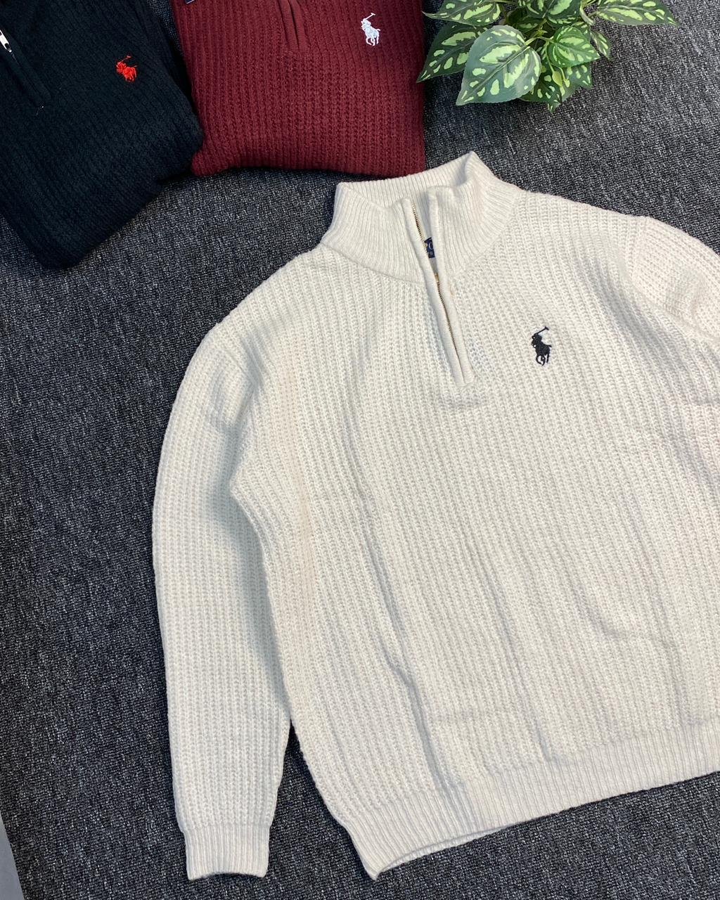 RALPH LAUREN HALF ZIPPER SWEATER - Image 9