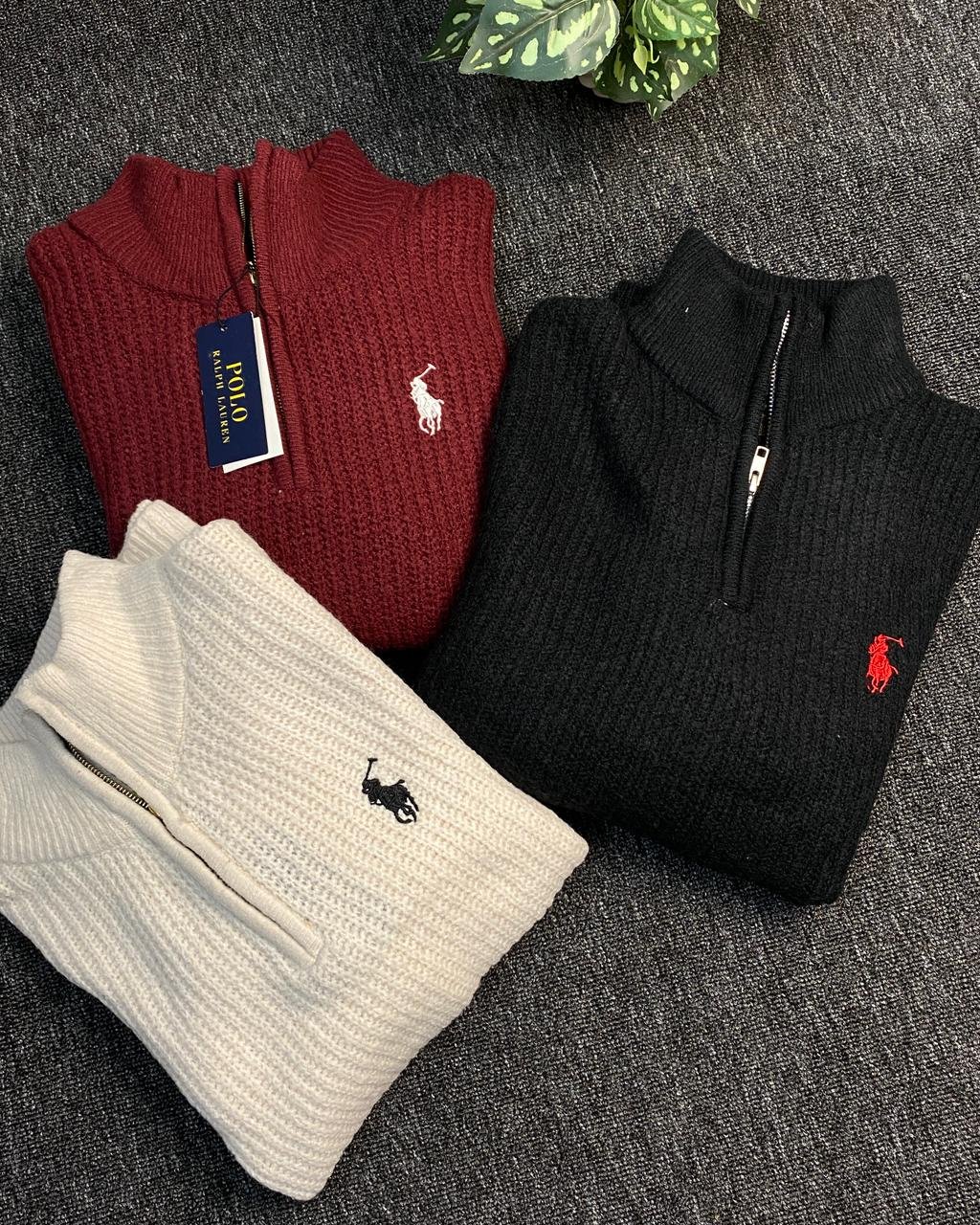 RALPH LAUREN HALF ZIPPER SWEATER - Image 8