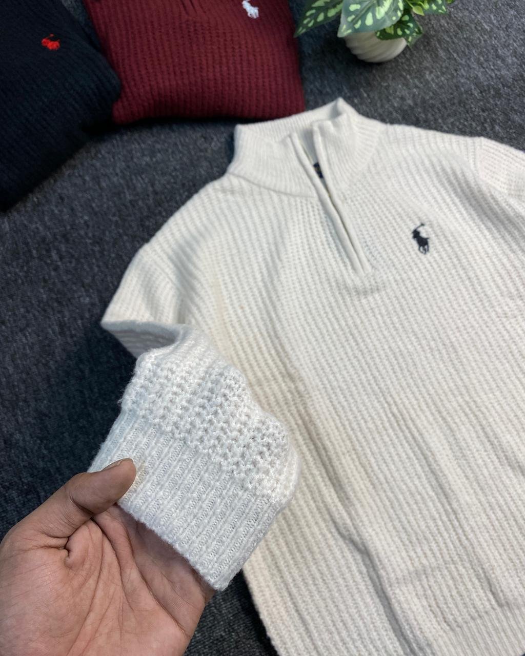 RALPH LAUREN HALF ZIPPER SWEATER - Image 12